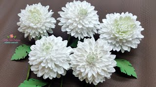 DIY FOAMIRAN CHRYSANTHEMUM  HANDCUT [upl. by Philippe]