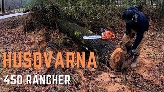 Husqvarna 450 Rancher Chainsaw  Box Opening  Review [upl. by Oeram686]