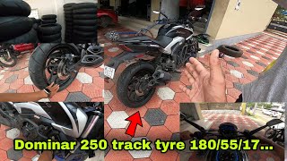 Dominar 250 Track Tyre Change 1805517 [upl. by Onitnerolf746]