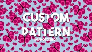 How to Create a Custom Pattern in Photoshop [upl. by Dlared]