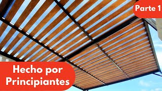 👨‍🏭Construcción de Pérgola con Herrería y Madera 🪵Parte 1  Alex Maniass [upl. by Ogata]