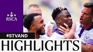 HIGHLIGHTS STVV  RSC Anderlecht  20232024 [upl. by Zendah599]