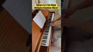 Allegro in BFlat Major Wolfgang Amadeus Mozart piano performance by Karen Baldwin shorts [upl. by Kimberly]