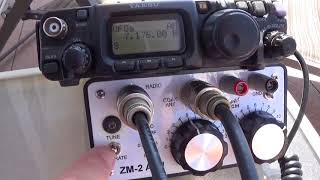 268 How to operate a ZM2 ZMatch Antenna Tuner kit by Emtech [upl. by Ahsied995]