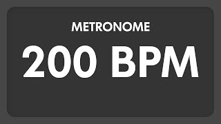 200 BPM  Metronome [upl. by Eimme]