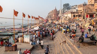 Walking along the Ganges Varanasi  India 4K [upl. by Samy403]