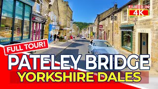 PATELEY BRIDGE  Tour of Pateley Bridge near Harrogate Yorkshire Dales England  4K Walk [upl. by Anor]