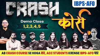 Demo Class 12345  IBPS AFO PRE  MAINS Crash Course  All in One  ACC Team  Deepak Sir [upl. by Tania]