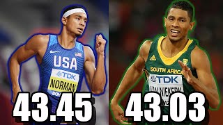 Michael Norman VS Wayde Van Niekerk  Comparison 100m 200m 400m [upl. by Tani]