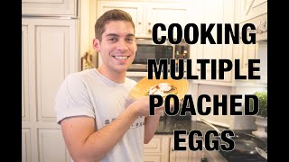 Cooking Multiple Poached Eggs At Once [upl. by Etnomaj]