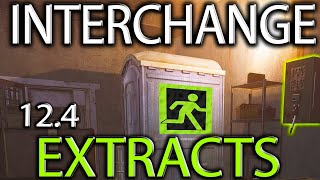 Interchange ALL ExtractsExfils UPDATED 11SR ExtractSaferoom amp More   Escape From Tarkov 126 [upl. by Aleek]