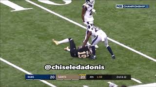 2018 NFL NFC Championship Game Highlight Commentary Rams vs Saints [upl. by Lled]