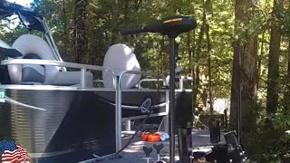 Installing a Trolling Motor on a Qwest Pontoon Boat Part 1 [upl. by Koralie655]