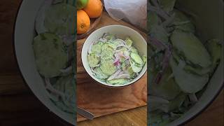 Salade concombre au yaourt super facile food cuisine cooking fyp fypシ゚viral chezlinhdarkov [upl. by Tedie]