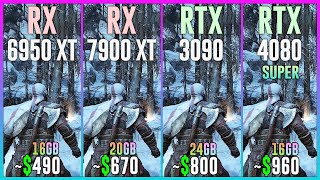 RX 6950 XT vs RX 7900 XT vs RTX 3090 vs RTX 4080 SUPER  Tested in 25 Games [upl. by Dercy504]