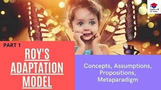 Roys Adaptation Model Theorist Concepts Assumptions Propositions Meta paradigm PART 1 [upl. by Gladys635]