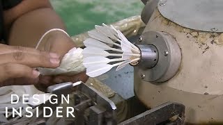 How Badminton Birdies Are Made  Design Insider [upl. by Alyaj]