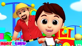 Grandpa Song  Nursery Rhymes and Songs For Children  Cartoon Videos With Luke and Lilly [upl. by Nnylyrehc]