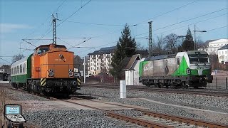 HohensteinErnstthal mit DB BR 143 442 vs MRB ET 1440 Sonderzüge ICETD SOB VT 628 🟦⬜ [upl. by Urban]