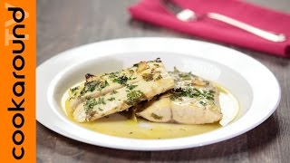 Filetto di spigola al profumo di limone  Ricette secondi di pesce [upl. by Rica]