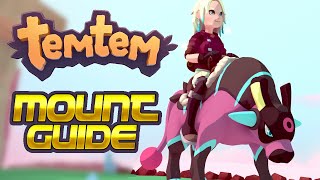 TEMTEM MOUNT GUIDE  How to Obtain Your First Mount in Temtem Content Update [upl. by Aivital]