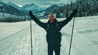 Langlaufski mit Grenzübergang  Allgäuer Alpen [upl. by Stclair]