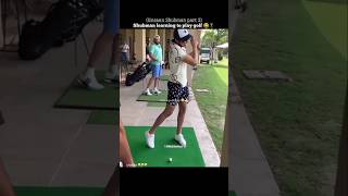 Shubman playing golf🏌🏼🤣 shubmangill golf shorts [upl. by Taryn100]