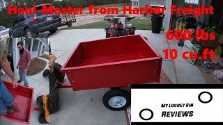 Haul Master Trailer Cart from Harbor Freight [upl. by Petua]