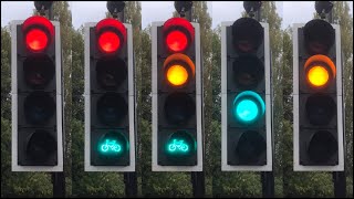 Cambridge Cherry Hinton Road JO Queen Ediths Way PEEK TLED Traffic Lights [upl. by Casta778]