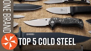 Top 5 Cold Steel Knives  One Brand Collection Challenge [upl. by Marchak895]