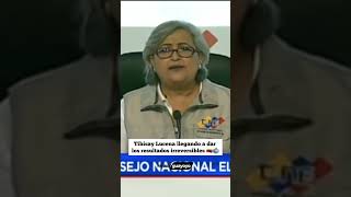 Tibisay Lucena llegando a dar los resultados jajaja elecciones2024 edmundogonzalez [upl. by Avelin]