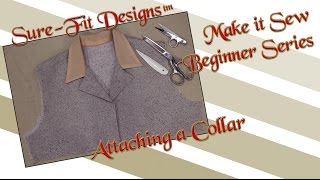 Tutorial 23 Beginning Sewing Series Make it Sew – How to sew Collars by SureFit Designs™ [upl. by Airret]