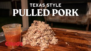 Texas Style Smoked Pulled Pork  Chuds BBQ [upl. by Bbor]