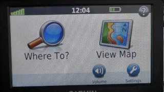 Garmin Nuvi 50 GPS How to delete and save favourites [upl. by Remos971]