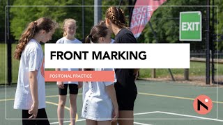 COACHING DEFENCE  FRONT MARKING  NETBALL SESSION [upl. by Yecniuq195]