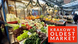 A walk around the oldest market in Krakow Poland  Stary Kleparz on a gorgeous January 2024 day 4K [upl. by Martinic]