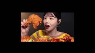 Cr  eat with boki chicken mukbang eatwithboki asmrsounds asmrvideo foryourpage foryou [upl. by Ahseinod]