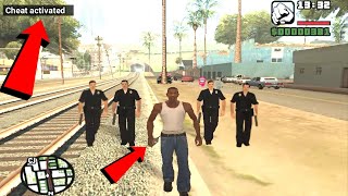 Call to Police in GTA San Andreas Hidden Cheat  Police Protect Cheat in GTA San 2021 [upl. by Abdulla]