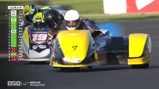 British Sidecar Championship 2023 Round 2 Donington Park  Race 1 [upl. by Ewolram]