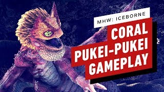 7 Minutes of Monster Hunter World Iceborne Coral PukeiPukei Gameplay [upl. by Akcire]