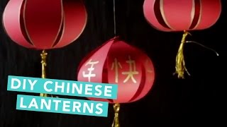 How To Make Chinese Lanterns  Easy DIY  Craft Factory [upl. by Esej]