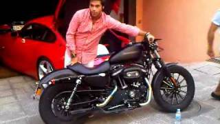 Harley Davidson 883 Iron Straight Pipes [upl. by Niggem753]