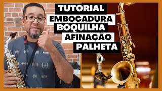 Tutorial Embocadura Boquilha Palheta Afinação  Série Como Tocar Sax  Erickson Apolinário [upl. by Mandelbaum]