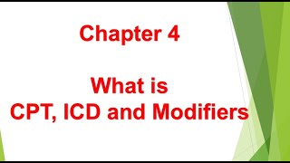 Basics of US Healthcare Chapter 4  What is CPT ICD and Modifiers [upl. by Znieh]