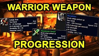 Classic WoW Warrior Weapon Progression Guide [upl. by Ellerahs833]