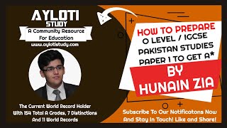 How To Prepare O Level and IGCSE Pakistan Studies  Paper 1 205901 and 044801 To Get A star [upl. by Ennayk]