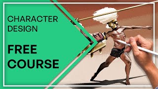 Free Character Design Course for Beginners Digital Art Tutorial [upl. by Reizarf]