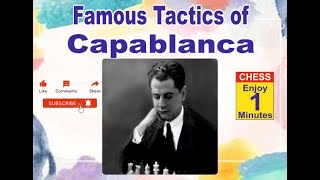 Capablanca Great Tactics [upl. by Airdnaxela]