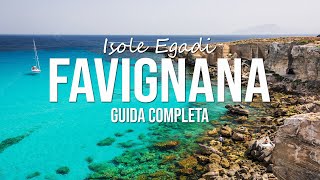 FAVIGNANA Guida completa allisola viaggio bici spiagge piatti tipici [upl. by Joletta]