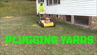 First Aeration  Lawn Renovation  Stinger [upl. by Enilekaj134]